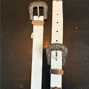 True Religion double buckle western belt